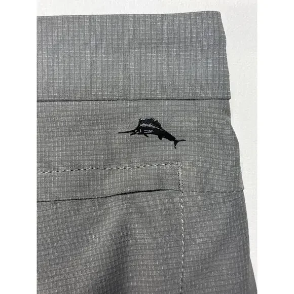Tommy Bahama Men's Gray Straight Leg Lightweight/Golf Pants - 34x30 (34x28.5) - Picture 3 of 5